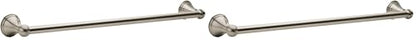 Moen Preston Collection Brushed Nickel 18-Inch Single Bathroom Towel Bar, DN8418BN (Pack of 2) - color: Brushed Nickel, size: 18 Inch (Pack of 2)
