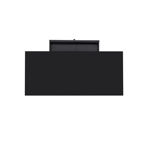 Linon Melissa Black Wooden One Drawer Writing Desk - color: Black