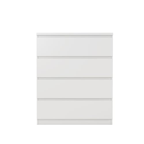 Nightstand with Drawers, Bedside Table with Drawers, Sofa Side Table Storage Cabinet, Night Stand for Bedroom Living Room (1, 4 Drawers White, 31.5" W×15.7" D×38.1" H) - color: 4 Drawers White, 31.5"w