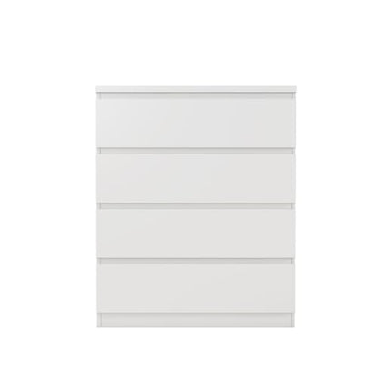 Nightstand with Drawers, Bedside Table with Drawers, Sofa Side Table Storage Cabinet, Night Stand for Bedroom Living Room (1, 4 Drawers White, 31.5" W×15.7" D×38.1" H) - color: 4 Drawers White, 31.5"w