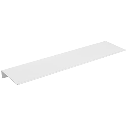 Danpoo 20 inch Long White Floating Shelf for Wall Organizer & Storage, Display Shelf, Metal Wall Shelf for Bathroom, Living Room, Kitchen, Bedroom - color: White, size: 20 in
