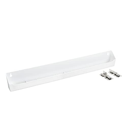 Rev-A-Shelf 24" Plastic Tip-Out Tray Organizer for Sink Base Cabinets, Home Kitchen and Bathroom Organization, Min Opening Width 26.5", White, LD-6591-24-11-1 - size: 24 inches