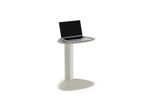 BDI Furniture Bink 1025-19.25'' Laptop Stand, Side Table, End Table, C Table for Sofa or Bedside, Stone - color: Grey