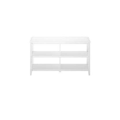GOWE Edenton Wood Low Bookshelf with 2 Shelves; White
