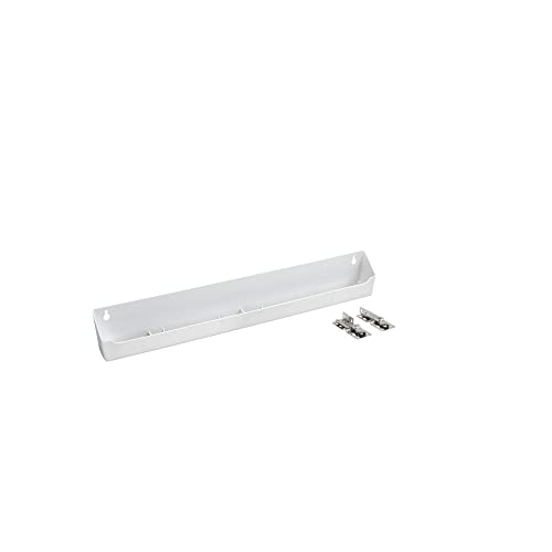 Rev-A-Shelf 22" Tip-Out Plastic Sink Tray for Kitchen and Bathroom Base Cabinets, Large Pullout Vanity Shelf Home Organizer, White, LD-6591-22-11-1 - size: 22 inches