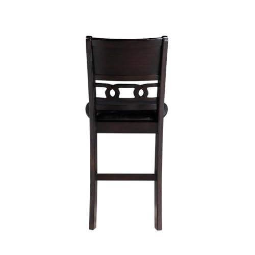 New Classic Furniture Gia Counter Chairs, Set of 2, Ebony - color: Ebony, size: Set of 2, style: Counter Chair
