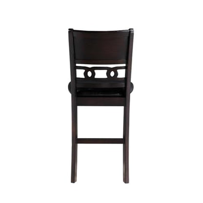 New Classic Furniture Gia Counter Chairs, Set of 2, Ebony - color: Ebony, size: Set of 2, style: Counter Chair