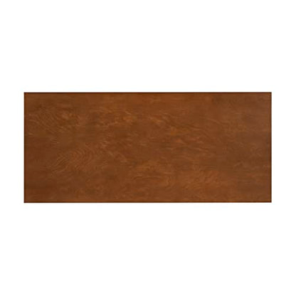 Melissa Mid Century Walnut Desk by Linon - color: Walnut