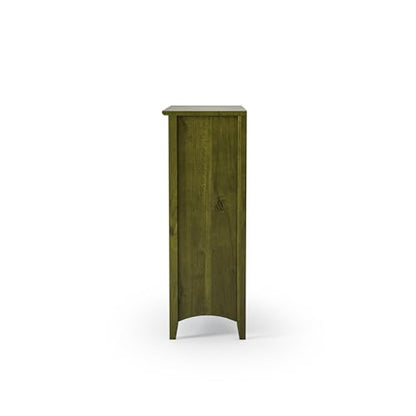 Camaflexi Shaker Style 3 Shelf Bookcase/Solid Wood / 36" High/Adjustable Shelving/Closed Back/Display Bookshelf for Living Room, Bedroom, Home and Office, Olive Grove Green - color: Olive Grove Green, size: 36"