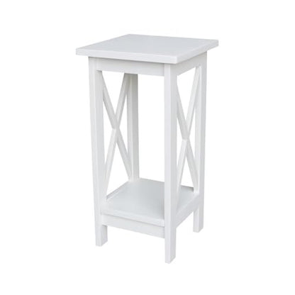 International Concepts Plant Stand, 24 inch, Snow White - color: Snow White, size: 12 inch W x 12 inch D x 24 inch H