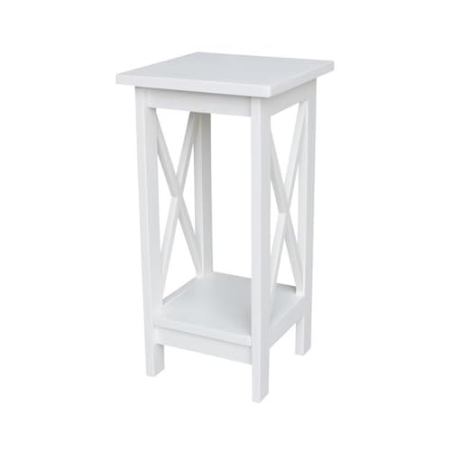 International Concepts Plant Stand, 24 inch, Snow White - color: Snow White, size: 12 inch W x 12 inch D x 24 inch H