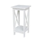 International Concepts Plant Stand, 24 inch, Snow White - color: Snow White, size: 12 inch W x 12 inch D x 24 inch H
