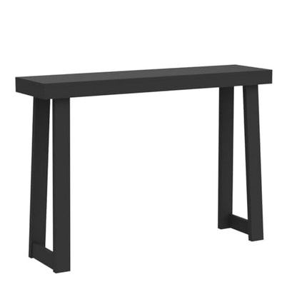 Plank+Beam Classic Console Table, 46 Inch, Black | Non-Toxic Finishes, Versatile Design, Elegant Details, Easy Assembly, Quick Setup, Solid Wood - color: Black, size: 46" Console Table