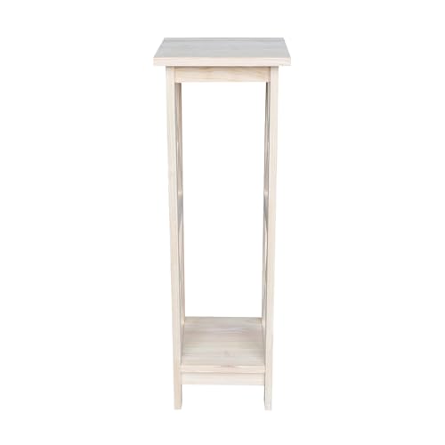 International Concepts Plant Stand, 36 inch, Unfinished - color: Unfinished, size: 12 inch W x 12 inch D x 36 inch H