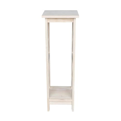 International Concepts Plant Stand, 36 inch, Unfinished - color: Unfinished, size: 12 inch W x 12 inch D x 36 inch H