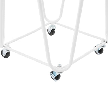 Mesh Wire Laundry Basket Storage Cart, Wire Metal Rolling Laundry Basket | for Bathroom Bedroom Dirty Clothes Storage (E) - size: E
