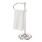 Nickel Bath Hand Towel Holder Stand,Stainless Steel 16 Inch Free Standing Towel Rack,Heavy Weight Towel Bar for Bathroom Vanity Countertop &Kitchen - color: Nickel
