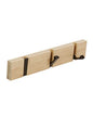 JSVER Coat Rack Wall Mount Coat Hooks, Coat Hooks Wall Mounted with 3 Standard Retractable Hooks, Space-Saving Coat Rack for Entryway, Hallway, Bathroom, Living Room, Bedroom - size: 11.8 Inch 3 Hooks
