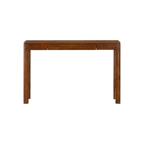 NTC Flow 47-Inch Console Table, Modern Solid Wood Entryway Table with Hidden Drawer, Waterproof & Heat Resistant, Narrow Table for Hallway, Living Room & Foyer, Dark Walnut - color: Dark Walnut, size: 47 Inch, style: Console