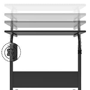 Side Table with Wheels, Home Snack Side Table with Castors Mobile End Table,Black,05#1-80BK-S8-US - color: Black, size: 31.5 inches