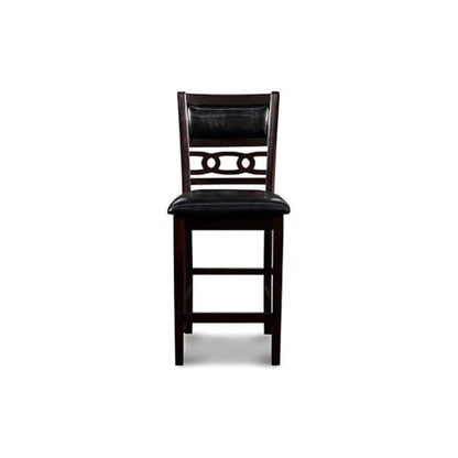 New Classic Furniture Gia Counter Chairs, Set of 2, Ebony - color: Ebony, size: Set of 2, style: Counter Chair
