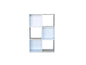 Proman Products 6 Cube Storage Organizer Bookcase, 36" H x 24" W x 12" D, White