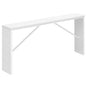 MAHANCRIS Console Table, 62.2" Long Sofa Table Behind Couch, Narrow Entryway Table, Farmhouse Dining Table with Angled Metal Frame, Industrial Console Table for Entryway, White CTWT15801 - color: White, size: 62.2"L x 9.1"W x 31.5"H
