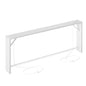 TIQLAB Sofa Table, 79 inch (1.2'' Thickness) Long Console Table Behind Couch, Narrow Entryway Table with Angled Metal Frame, Industrial Console Table, White - color: White, size: 79''L x 5.9''W x 31.5''H