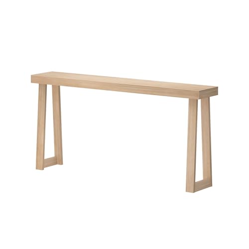 Plank+Beam Classic Console Table, 66 Inch, Blonde | Non-Toxic Finishes, Versatile Design, Elegant Details, Easy Assembly, Quick Setup, Solid Wood - color: Blonde, size: 66" Console Table