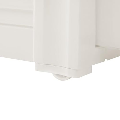 5 Tier Mobile Storage Cart, Modern White Slim Rolling Storage Cabinet with Wheels, Compact Organizer Cart for Kitchen Bathroom Bedroom Office (5 Drawer) - size: 5 Drawer