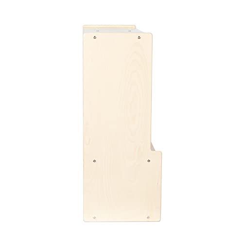 Montessori 5-Section Coat Locker with Bench & Cubby Storage, 100% Birch Plywood Backpack & Cubby Unit with Hooks for Classroom, Day Care, Preschool, Kindergarten