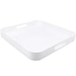 Square White Serving Tray, Ottoman Tray for Coffee Table - color: S-white, size: 13" x 13" x 1.6"