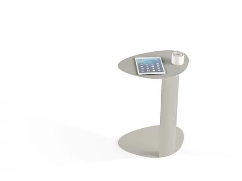 BDI Furniture Bink 1025-19.25'' Laptop Stand, Side Table, End Table, C Table for Sofa or Bedside, Stone - color: Grey