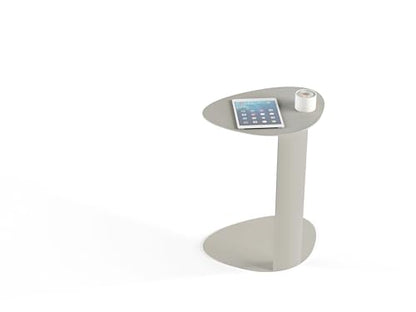BDI Furniture Bink 1025-19.25'' Laptop Stand, Side Table, End Table, C Table for Sofa or Bedside, Stone - color: Grey