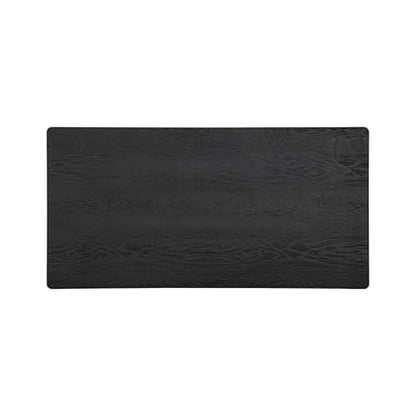 NTC Flow Modern Wooden Rectangle Coffee Table with Hidden Drawer – Waterproof & Heat Resistant, Burnt Black - color: Burnt Black, size: 47 Inch, style: Coffee Table