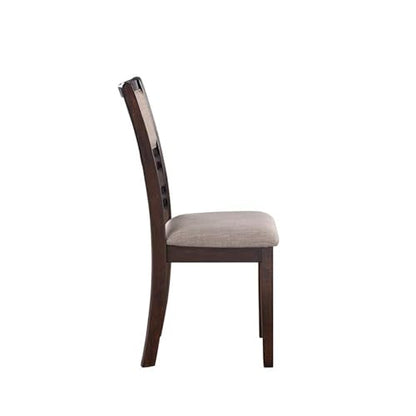 New Classic Furniture Gia Dining Chairs, Set of 2, Cherry Brown - color: Cherry, size: Set of 2, style: Dining Chair