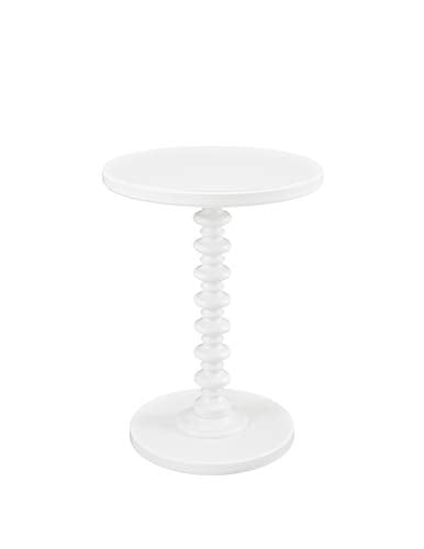 Powell Furniture Powell Round Spindle, White Table 17 x 22.25 x 17 - color: White