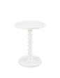 Powell Furniture Powell Round Spindle, White Table 17 x 22.25 x 17 - color: White