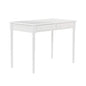 SEI Furniture - Writing 2-drawer Desk- Crisp White - Transitional Design, White Finish - Ideal for Home Office, Bedroom (HO8800) - color: Crisp White