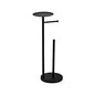 SHUNLI Toilet Paper Holder Stand - Modern Freestanding Toilet Paper Roll Holder with Storage Reserve, Toilet Tissue Paper Roll for Bathroom, SUS304 Stainless Steel (Black) - color: Black