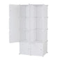 8-Cube Cube Storage, Organizer Stackable Plastic Cube Storage Shelves Design Multifunctional Modular Closet Cabinet with Hanging Rod DIY Stackable Bookshelf, Modular shelving Units Ideal for Home