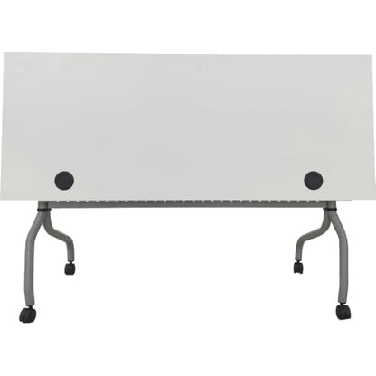 Lorell White Laminate Flip Top Training Table