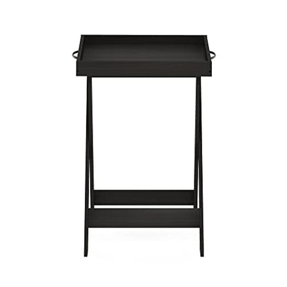 Furinno Classic Tray Table with Removable Tray, Espresso - color: Espresso, style: With Tray
