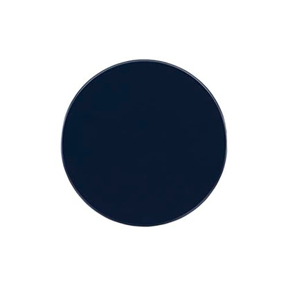 Tarkin Round Navy Blue Turned Spindle Pedestal Side Accent Table by Powell - color: Navy Blue