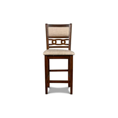 New Classic Furniture Gia Counter Chairs, Set of 2, Cherry Brown - color: Cherry, size: Set of 2, style: Counter Chair