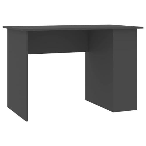 Gray Engineered Wood Modern Rectangular Desk with Ample Workspace for Home Office and Study, Durable Construction and Sleek Matte Finish, 43.3 in by 23.6 in Surface - color: Grey