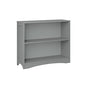 RiverRidge Kids Horizontal Bookcase with 2 Storage Book Shelves - Gray | Classic Beadboard Side Panels, Playroom Book and Toy Organizer with 2 Open Shelves, Painted MDF - color: Grey