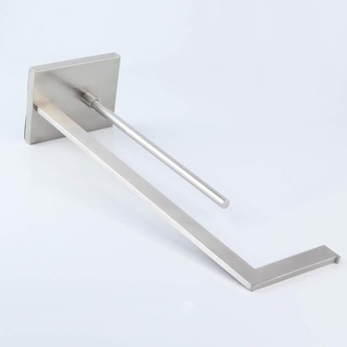 GERZWY Toilet Paper Holder Free Standing with Reserve, SUS 304 Stainless Steel Lavatory Tissue Roll Holder Floor Stand Storage Brushed Finish DZY004-LS - color: Brushed