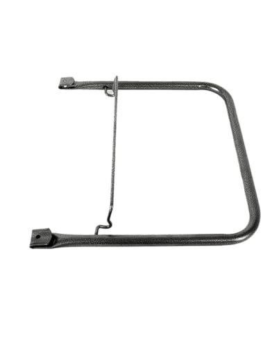 U Handle Grocery CART 1.5 Bushel (Gunpowder Metal) Red, Blue Trim (Black) - color: Black