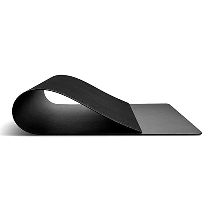 Nekmit Leather Desk Blotter Pad 36 x 20 Inches, Flat, Non-Slip, Waterproof, Black - color: Black, size: 36" x 20"